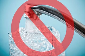 Avviso di interruzione idrica per guasto improvviso