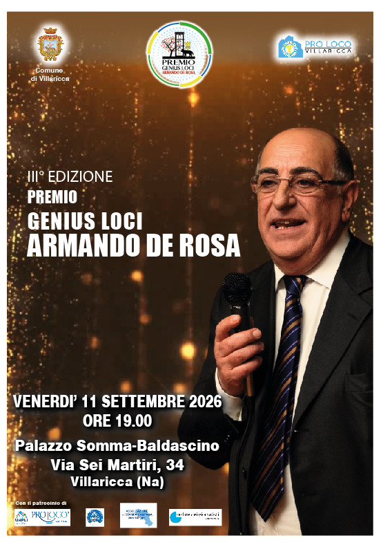 III°Edizione Premio Genius Loci - Armando De Rosa